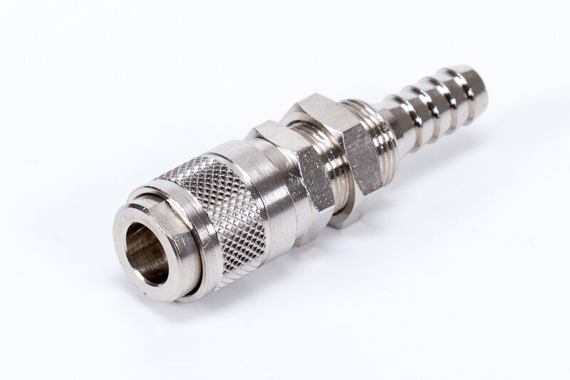 A-00119 | Gyorscsatlakozó falonátvezető kuplung | tömlővéges | Mignon profil