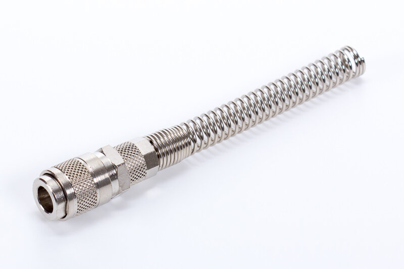 A-00113 | Gyorscsatlakozó kuplung | hollanderes | tömlővédő spirállal | Mignon profil