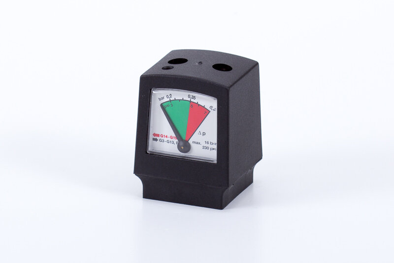 Nyomáskülönbség jelző manométer | szűrő egységekre szerelhető