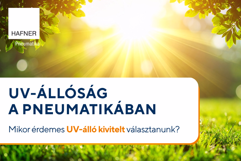 UV-álló pneumatikus alkatrészek kültéri alkalmazásokhoz