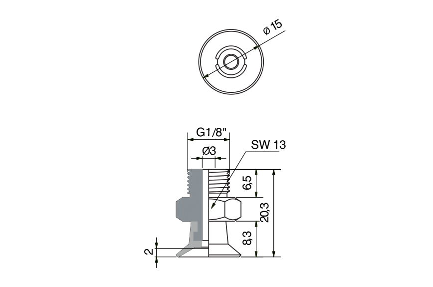 VMGF-15-0,5-NBR-A-1/8