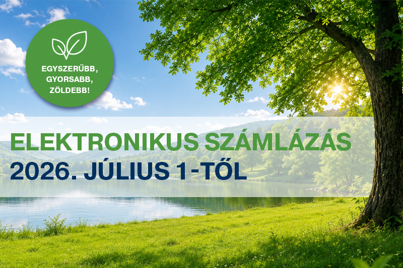 Tájékoztatás: érkezik az e-számla!