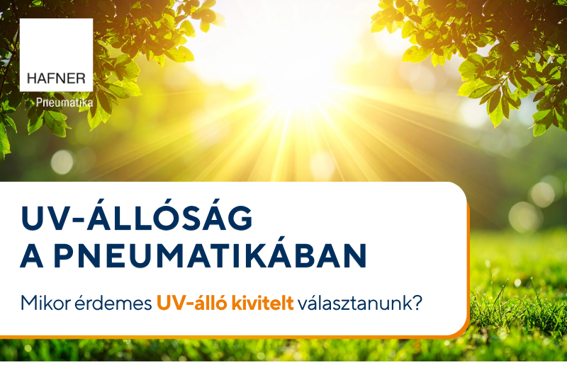 UV-álló pneumatikus alkatrészek kültéri alkalmazásokhoz