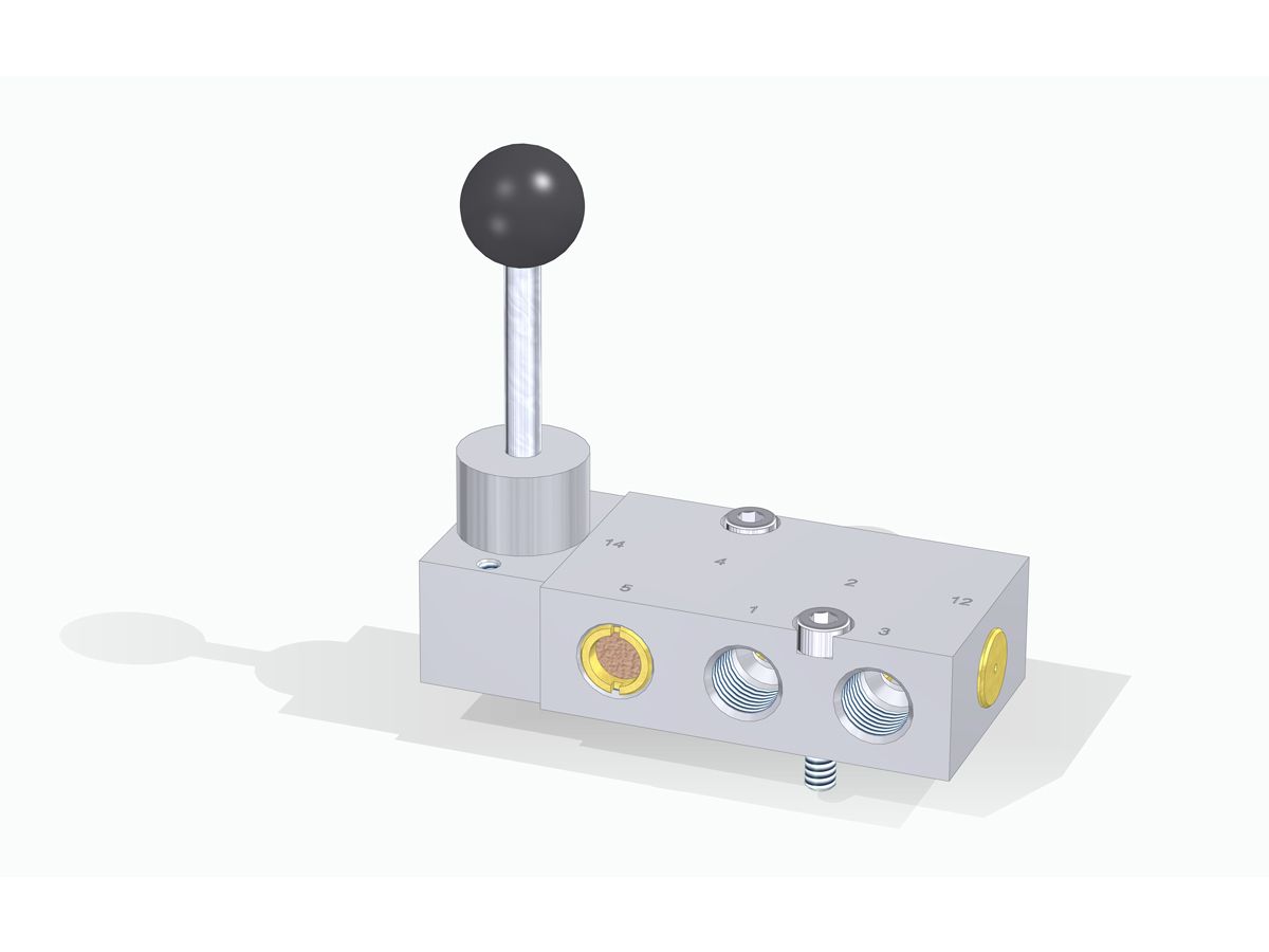 3/3-as kézikaros szelep 3/3-as kézikaros szelep