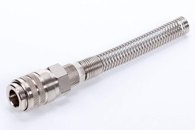 A-00163 | Gyorscsatlakozó kuplung | hollanderes | tömlővédő spirállal | Európai profil