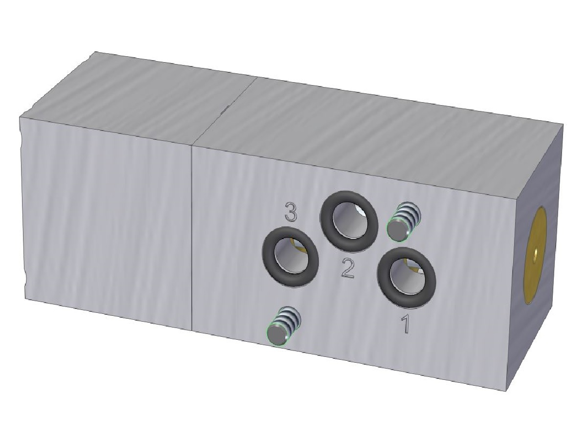 3/2-es szelep alacsony nyomású működtetéssel