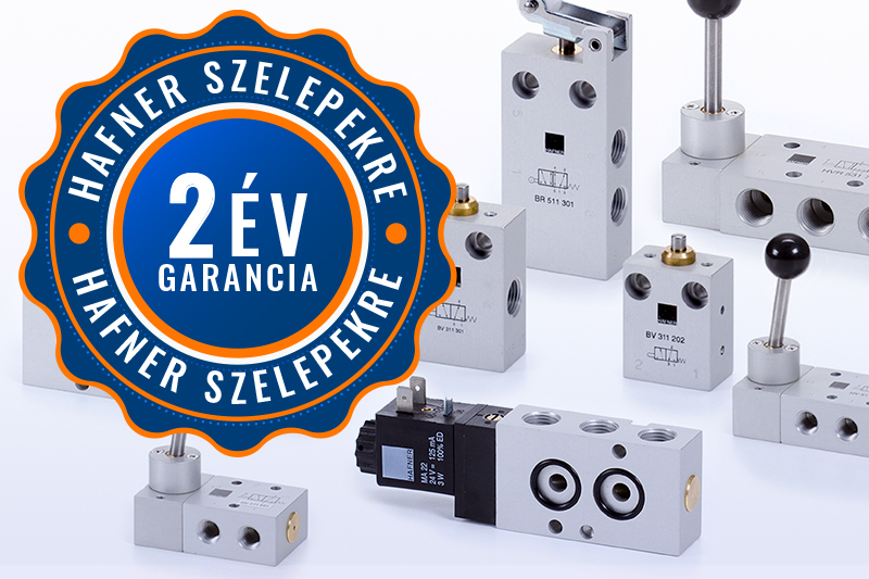 2 év garancia HAFNER szelepekre