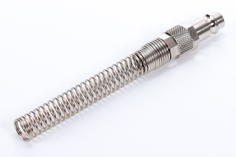 A-00263 | Gyorscsatlakozó dugó | hollanderes | tömlővédő spirállal | Európai profil